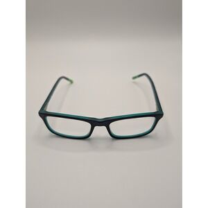 Nike 5540 013 Teal Black Rectangular Eyeglass Frames 47-16-130 Kids Youth